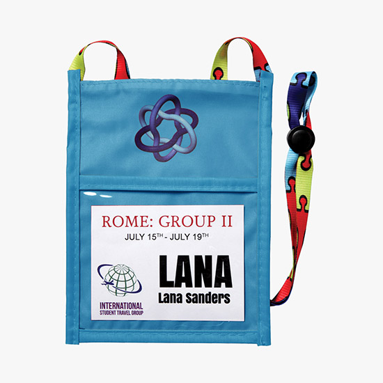 Plan Ahead & Save Color Fusion 2 Neck Wallet - Full-Color Dye-Sublimation