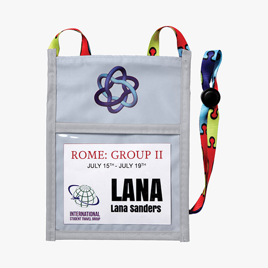 Plan Ahead & Save Color Fusion 2 Neck Wallet - Full-Color Dye-Sublimation