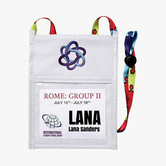 Plan Ahead & Save Color Fusion 2 Neck Wallet - Full-Color Dye-Sublimation