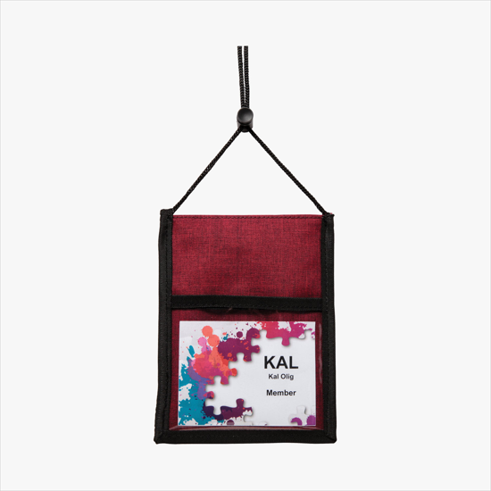 Crosshatch Neck Wallet - Blank