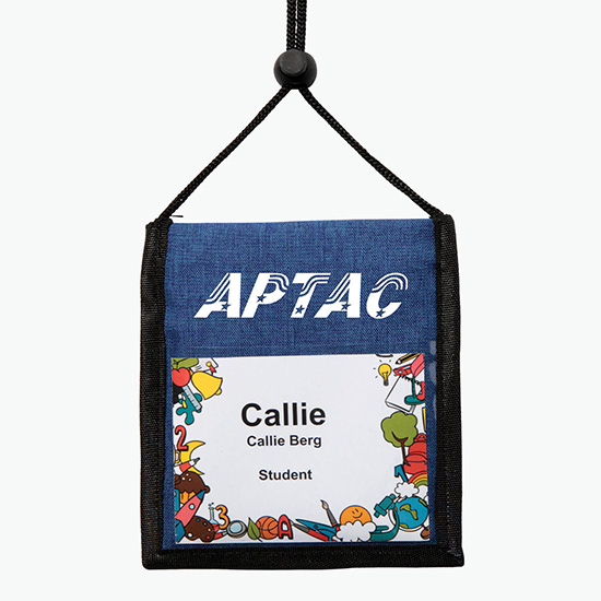 24-HOUR SERVICE TEMPORARILY UNAVAILABLE – Crosshatch Dual Zipper Neck Wallet - Printed - 24-Hour Production