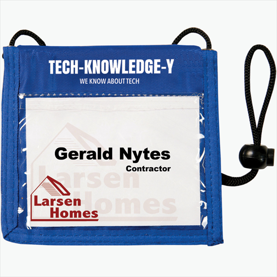 Plan Ahead & Save - Bi-Fold Nylon Neck Wallet - Printed