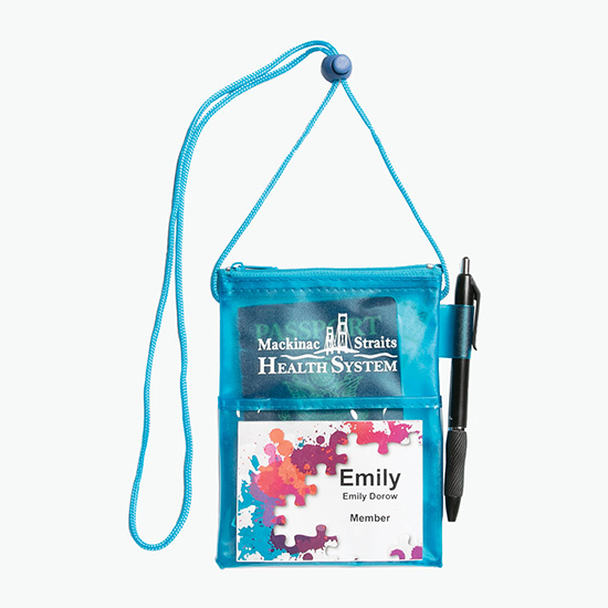 Translucent Trade Show Neck Wallet