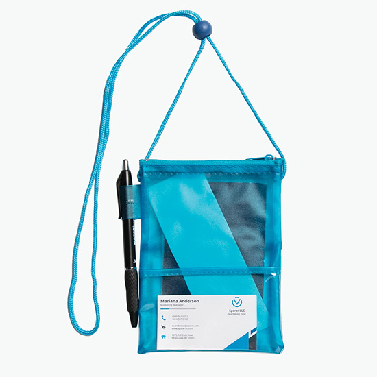 Translucent Trade Show Neck Wallet