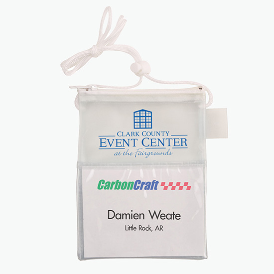 Translucent Trade Show Neck Wallet