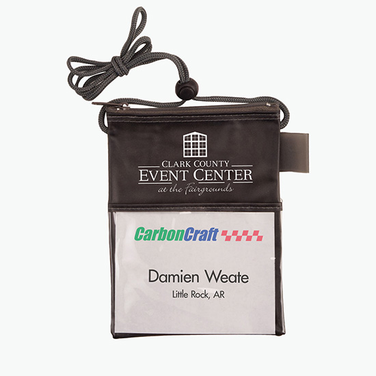 Translucent Trade Show Neck Wallet