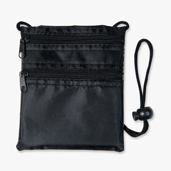 Double Zipper Neck Wallet - Blank
