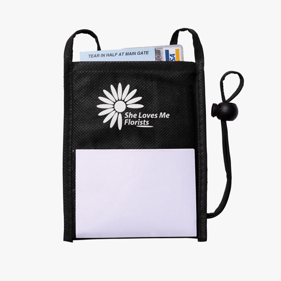 Eco Dual Pocket Neck Wallet - Printed