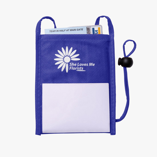 Eco Dual Pocket Neck Wallet - Printed