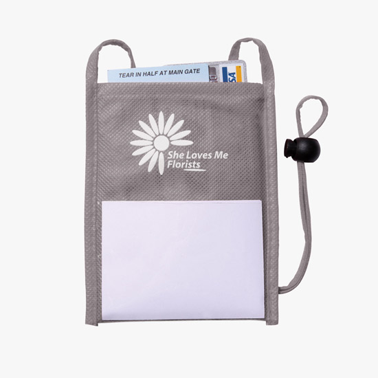 Eco Dual Pocket Neck Wallet - Printed