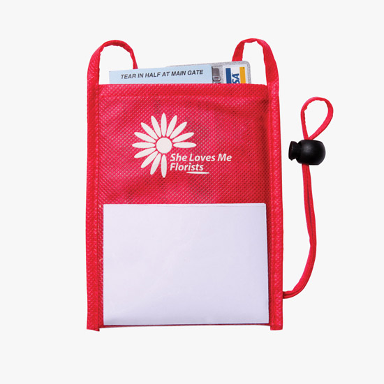 Eco Dual Pocket Neck Wallet - Printed
