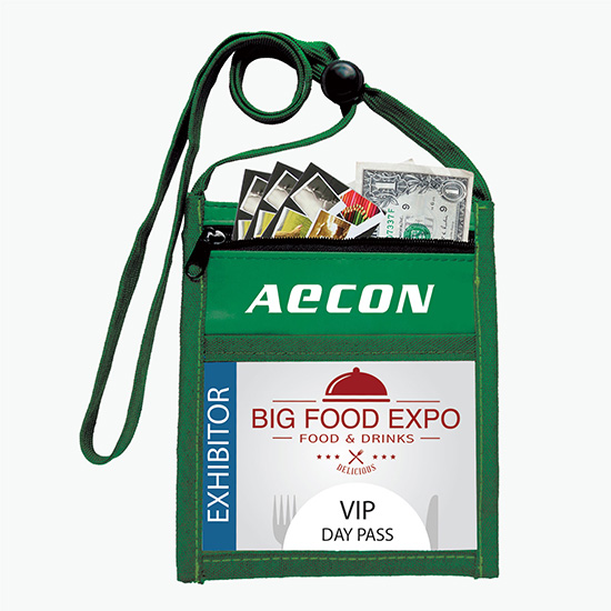 Plan Ahead & Save Recycled Event Essential Neck Wallet