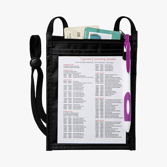 Plan Ahead & Save Color Fusion Neck Wallet - Full-Color Dye-Sublimation