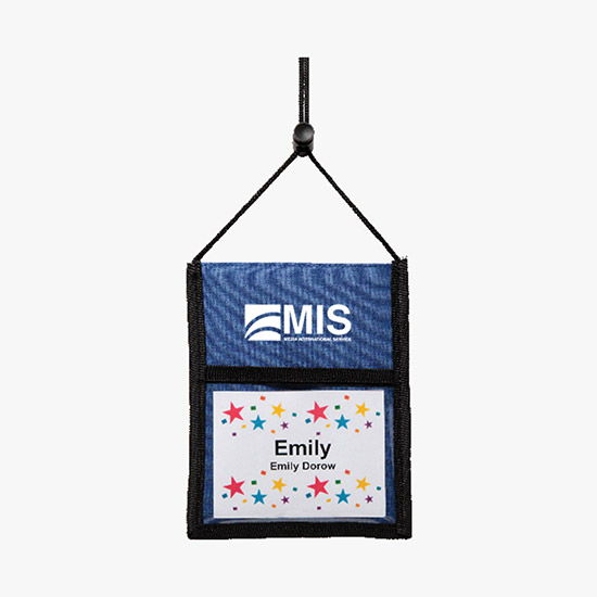 24-HOUR SERVICE TEMPORARILY UNAVAILABLE – Crosshatch Neck Wallet - Printed - 24-Hour Production
