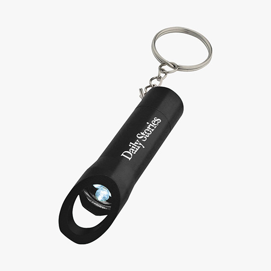 Aluminum LED Flashlight with Bottle Opener