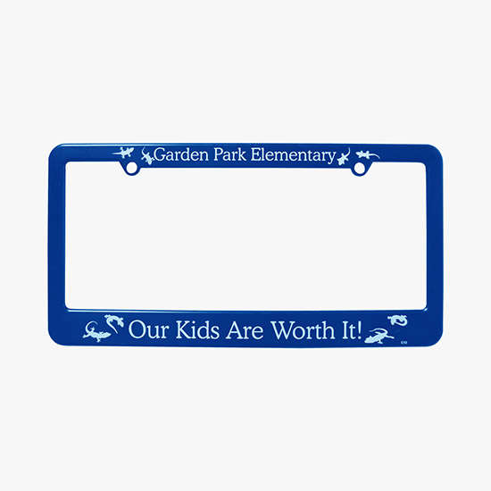 Straight Bottom License Plate Frame