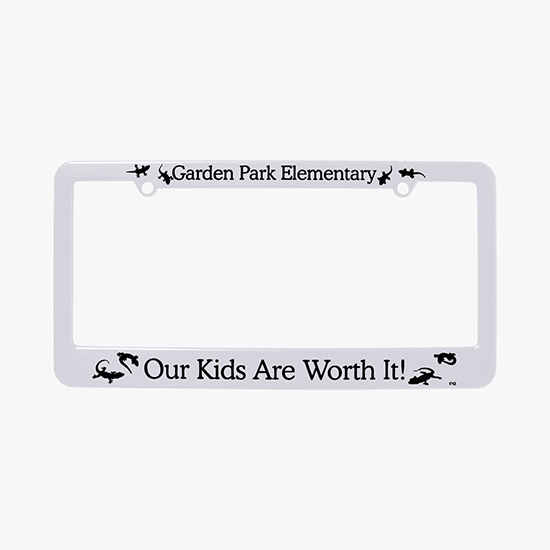Straight Bottom License Plate Frame