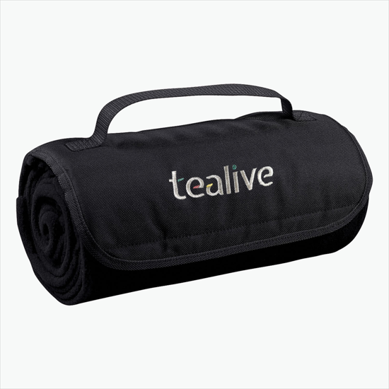 Fleece Roll-Up Blanket - Embroidered