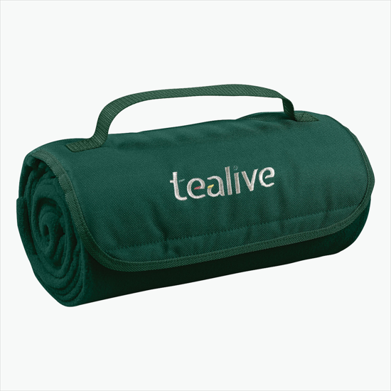 Fleece Roll-Up Blanket - Embroidered
