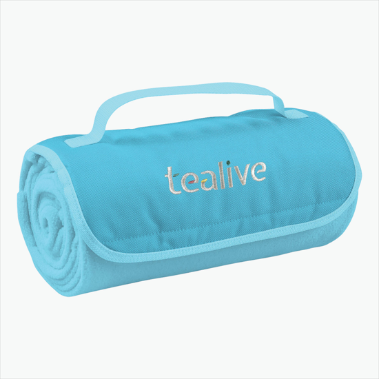 Fleece Roll-Up Blanket - Embroidered