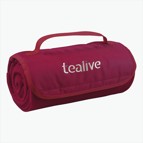 Fleece Roll-Up Blanket - Embroidered
