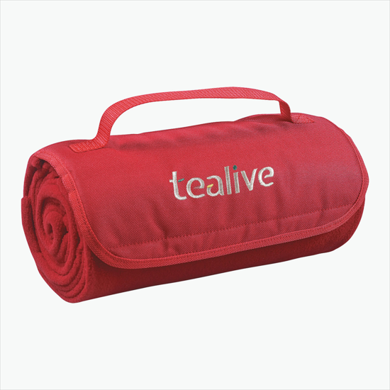 Fleece Roll-Up Blanket - Embroidered