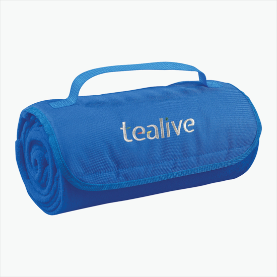 Fleece Roll-Up Blanket - Embroidered