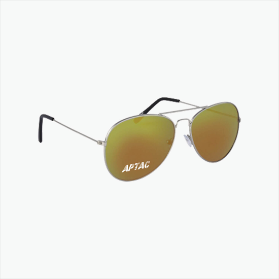Color Mirrored Aviator Sunglasses - Clearance