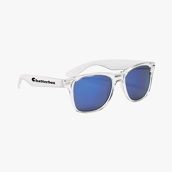 Crystal Mirrored Malibu Sunglasses - 24-Hour Production