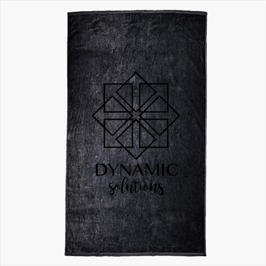 Oversized Terry Velour Beach Towel - Colored