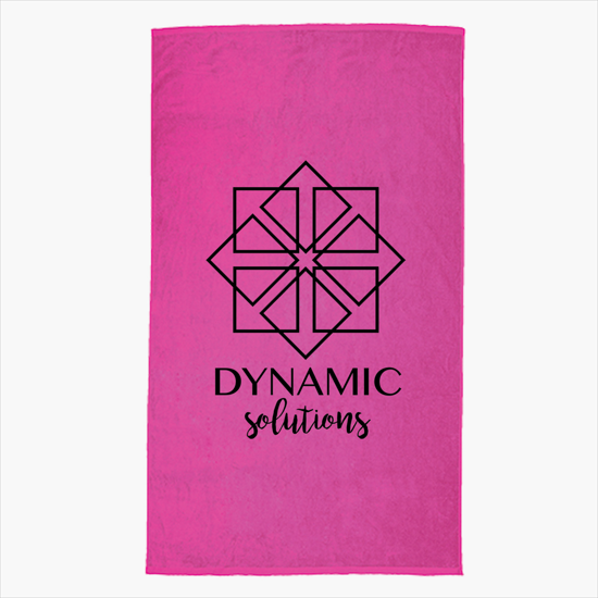 Oversized Terry Velour Beach Towel - Colored