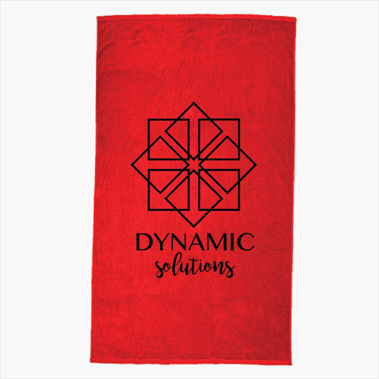 Oversized Terry Velour Beach Towel - Colored