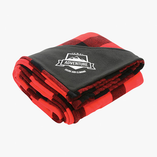 Buffalo Plaid Ultra Plush Throw Blanket - Embroidered