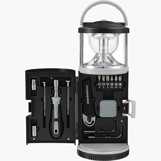 15 Piece Tool Kit with Multi Function Lantern - Clearance