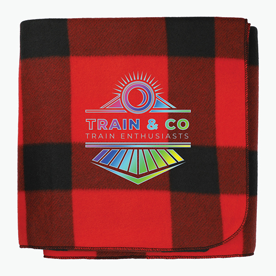 Buffalo Plaid Fleece Blanket - Full Color