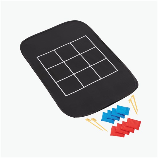 Pop-Up Bag Toss Game Set - Cornhole Tic-Tac-Toe and Point Toss - 24-Hour Production