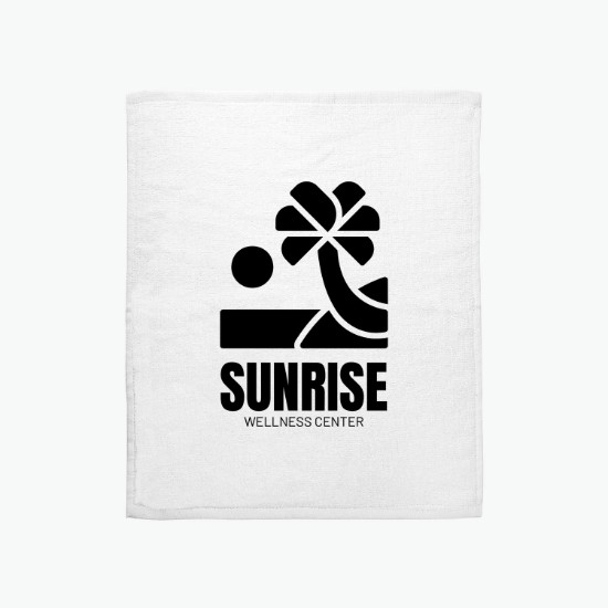 15 x 18 Hemmed Cotton Rally Towel - 24-Hour Production
