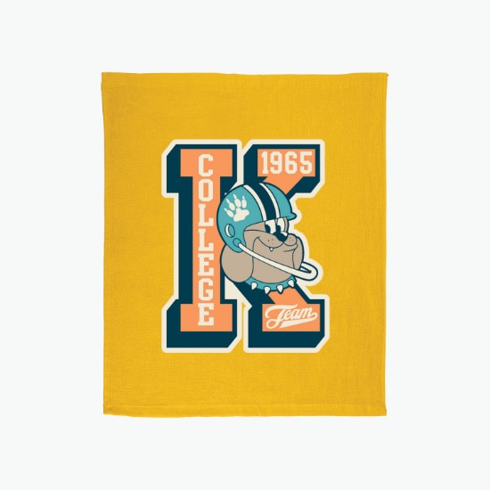 15 x 18 Hemmed Cotton Rally Towel - Full Color