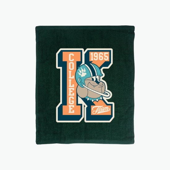 15 x 18 Hemmed Cotton Rally Towel - Full Color