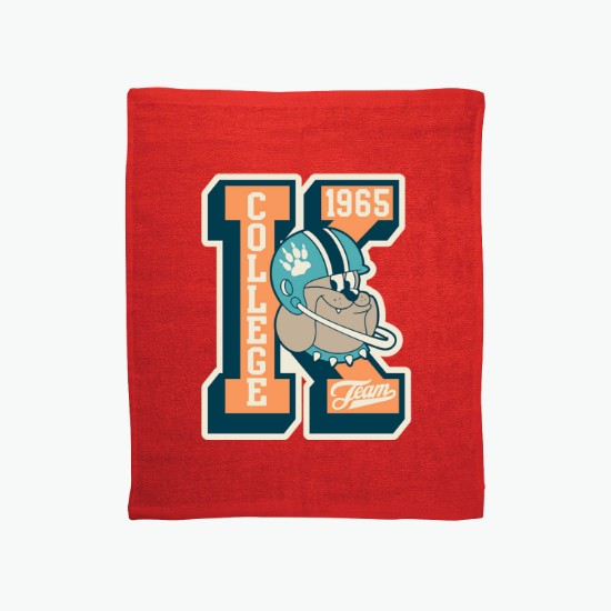 15 x 18 Hemmed Cotton Rally Towel - Full Color