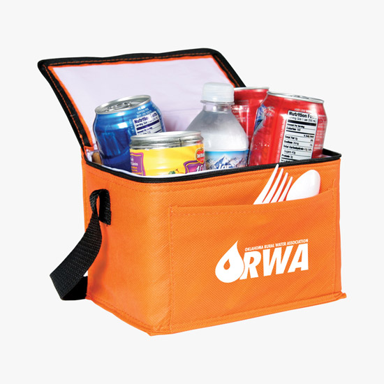 80 GSM Non-Woven 6 Pack Cooler Bag - Clearance