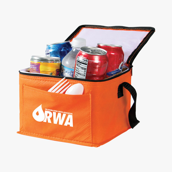 80 GSM Non-Woven 6 Pack Cooler Bag - Clearance