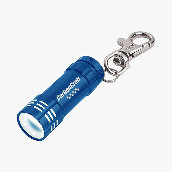 Mini Aluminum LED Light with Key Clip - 24-Hour Production