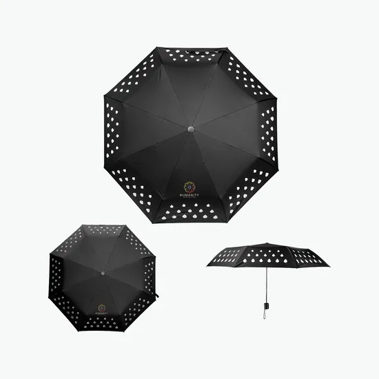 42 Inch Arc rPET Color Changing Umbrella - Full Color