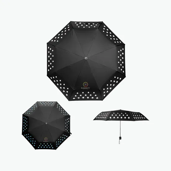 42 Inch Arc rPET Color Changing Umbrella - Full Color