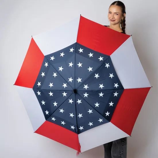 62 Inch Arc Americana Golf Umbrella - Full Color