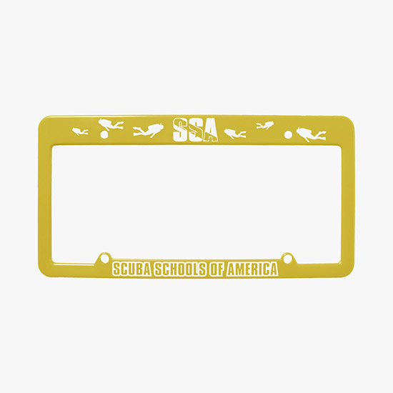 Straight Top License Plate Frame