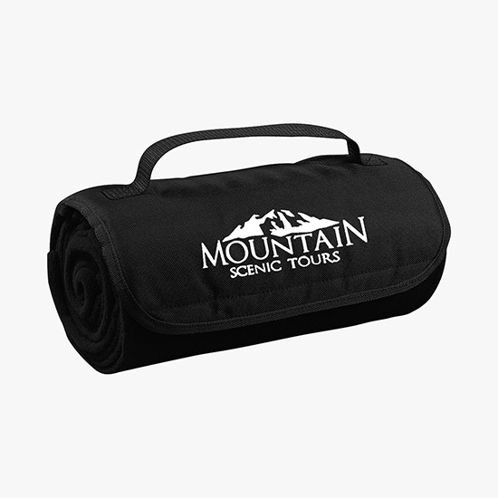 Fleece Roll-Up Blanket - Silkscreened