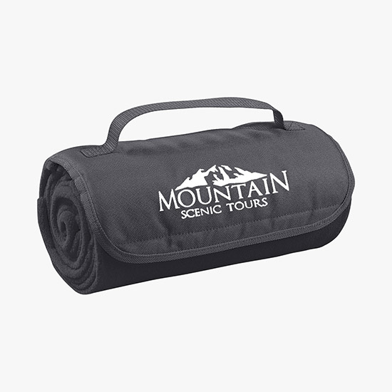 Fleece Roll-Up Blanket - Silkscreened