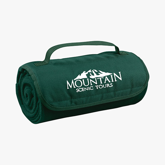 Fleece Roll-Up Blanket - Silkscreened